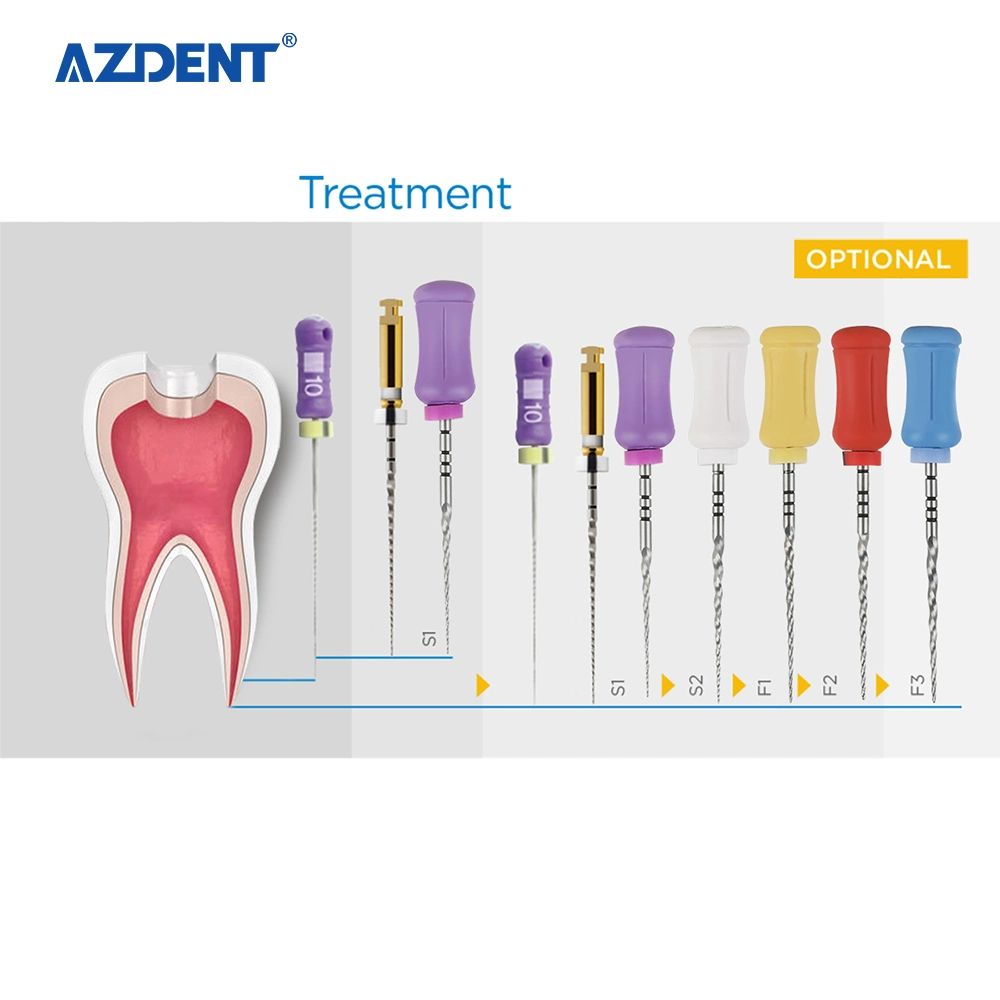 CE Approved Azdent Endodontic Treatment Hand Use Niti Dental Super Rotary Files