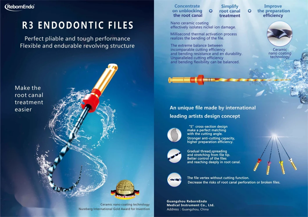 Hospital Equipment Endodontic Rotary File for Endo Motor