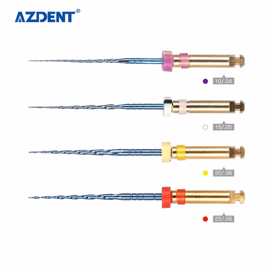 Dental Blue Niti Canal Root Rotary Files for Engine Use