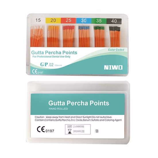 LK-R11 Siven Color Coded Gutta Percha Points Gapadent Endodontic 04 Taper Optional Dental Materials Price